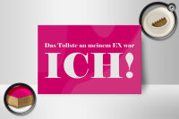 Holzschild Spruch 18x12cm Das Tollste an meinem Ex