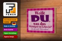 Holzschild Spruch 18x12cm Wichtigste bist DU