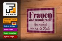 Holzschild Spruch 18x12cm Frauen sind wundervoll