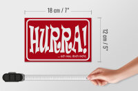 Holzschild Spruch 18x12cm HURRA Ach nee doch nicht