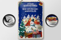 Blechschild Weihnachtsgrüße BAD NEUENAHR-AHRWEILER Geschenk  12x18cm
