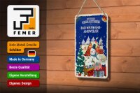 Blechschild Weihnachtsgrüße BAD NEUENAHR-AHRWEILER Geschenk  12x18cm