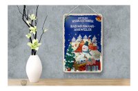 Blechschild Weihnachtsgrüße BAD NEUENAHR-AHRWEILER Geschenk  12x18cm