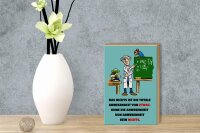 Holzschild Spruch 12x18cm Nichts ist Abwesenheit von Etwas