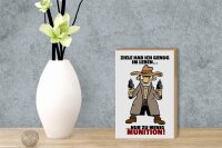 Holzschild Spruch 12x18cm Ziele genug nur zu wenig Munition
