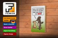 Holzschild Spruch 12x18cm Kannste so machen ist halt Kacke