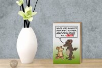 Holzschild Spruch 12x18cm Kannste so machen ist halt Kacke