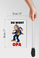 Holzschild Spruch 12x18cm Du wirst OPA