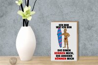 Holzschild Spruch 12x18cm einen kennen mich anderen können mich