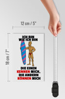 Holzschild Spruch 12x18cm einen kennen mich anderen können mich