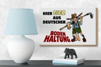 Holzschild Hinweis 18x12cm Hier Eier aus deutscher Bodenhaltung