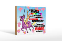 Holzschild Spruch 18x12cm doch dann Medikamente...