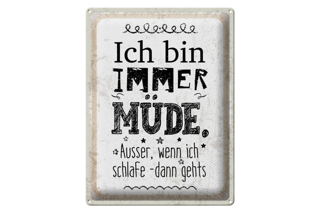 Motiv-Kaffeetasse „Ich Bin Immer Müde“ – 330 Ml, Keramik, Spülmaschinenfest, Individuell Bedruckbar