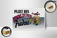 Holzschild Spruch 18x12cm Platz des himmlischen Friedens