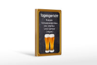 Holzschild Alkohol 12x18cm Tagesgericht...