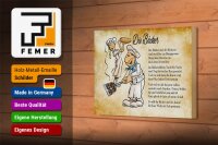 Holzschild Spruch 18x12cm Die Bäcker und die Bäckerin