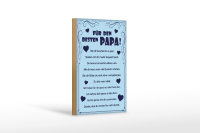 Holzschild Spruch 12x18cm Für den besten Papa