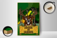 Holzschild Jagd 12x18 cm Jäger des Jahres Reh