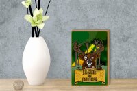 Holzschild Jagd 12x18 cm Jäger des Jahres Reh