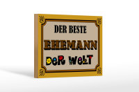 Holzschild Spruch 18x12 cm der beste Ehemann der Welt