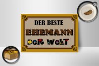 Holzschild Spruch 18x12 cm der beste Ehemann der Welt