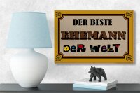 Holzschild Spruch 18x12 cm der beste Ehemann der Welt