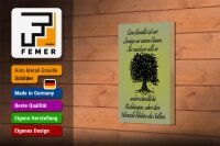 Holzschild Spruch 12x18 cm Familie ist wie Zweige an Baum