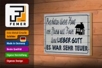 Holzschild Spruch 18x12 cm beschütze dieses Haus vor Sturm