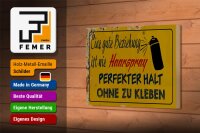 Holzschild Spruch 18x12 cm gute Beziehung wie Haarspray