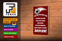 Holzschild Spruch 12x18 cm ich bin Bayern Fan Fußball