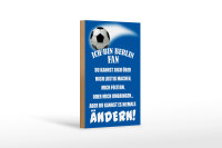 Holzschild Spruch 12x18 cm ich bin Berlin Fan Fußball