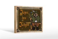 Holzschild Jagd 18x12 cm Jäger des Jahres Abenteuer