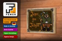 Holzschild Jagd 18x12 cm Jäger des Jahres Abenteuer