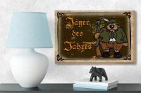 Holzschild Jagd 18x12 cm Jäger des Jahres Abenteuer