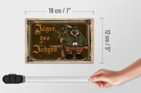 Holzschild Jagd 18x12 cm Jäger des Jahres Abenteuer