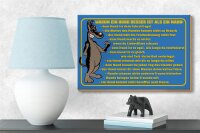 Holzschild Spruch 18x12cm Warum Hund besser ist als Mann