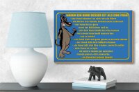 Holzschild Spruch 18x12cm Warum Hund besser ist als Frau