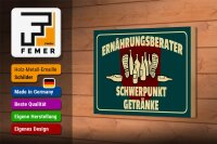 Holzschild Spruch 18x12cm Ernährungsberater Getränke