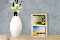 Holzschild Alkohol 12x18cm Bild Beer No Beer Bier