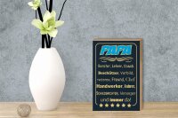 Holzschild Spruch 12x18cm Papa Berater Lehrer Freund immer