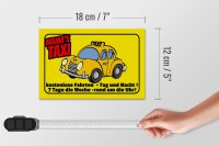 Holzschild Spruch 18x12cm Mamas Taxi kostenlose Fahrten