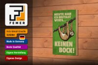 Holzschild Spruch 12x18cm heute habe ich brutalst viel