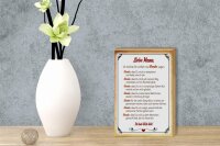 Holzschild Spruch 12x18cm liebe Mama Ich hab dich lieb
