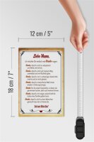 Holzschild Spruch 12x18cm liebe Mama Ich hab dich lieb