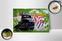 Holzschild Cuba 18x12cm Love Auto Fingerabdruck