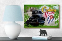 Holzschild Cuba 18x12cm Love Auto Fingerabdruck
