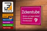 Holzschild Zickenstube 18x12cm Betreten eigene Gefahr