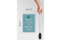 Holzschild Spruch 12x18cm Keep Calm and make tea