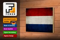 Holzschild Flagge 18x12cm Niederlande Holland Fahne