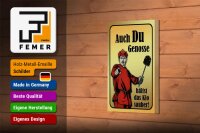Holzschild Spruch 12x18cm Du Genosse hältst Klo sauber
